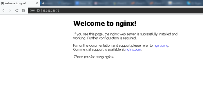 Nginx page