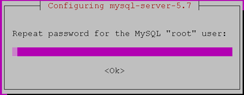 Confirm MySQL password