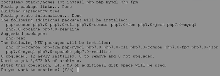 PHP installation