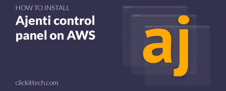 How to install ajenti control panel on AWS