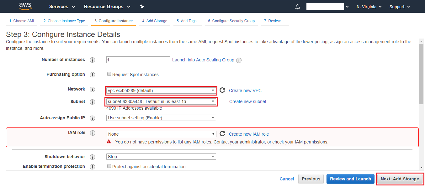 migrate WordPress Configure the network