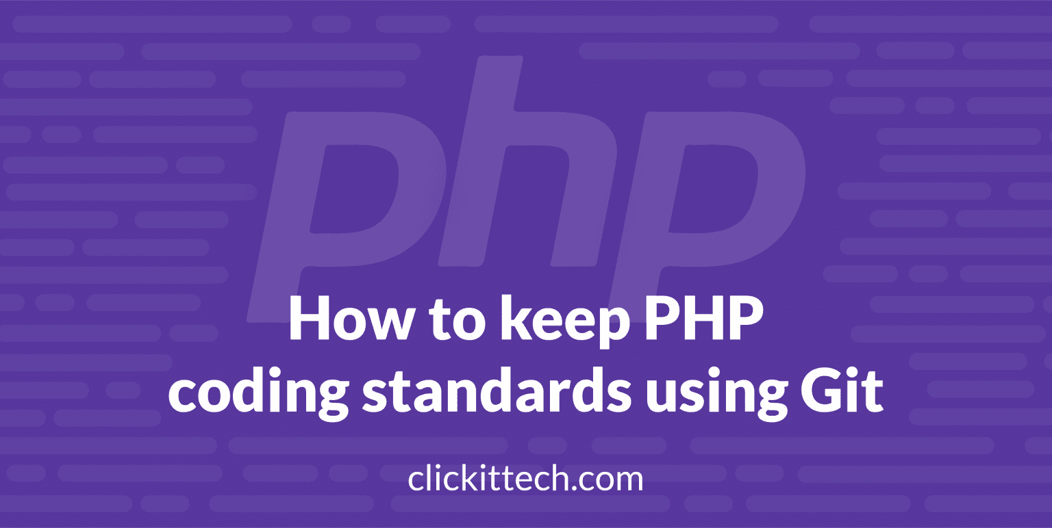 How to keep PHP coding standards using Git