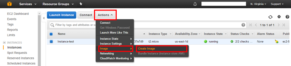 step 6 of create auto scaling in aws: create images