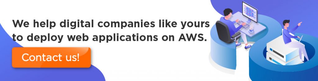 We can help you deploy a web app on AWS
