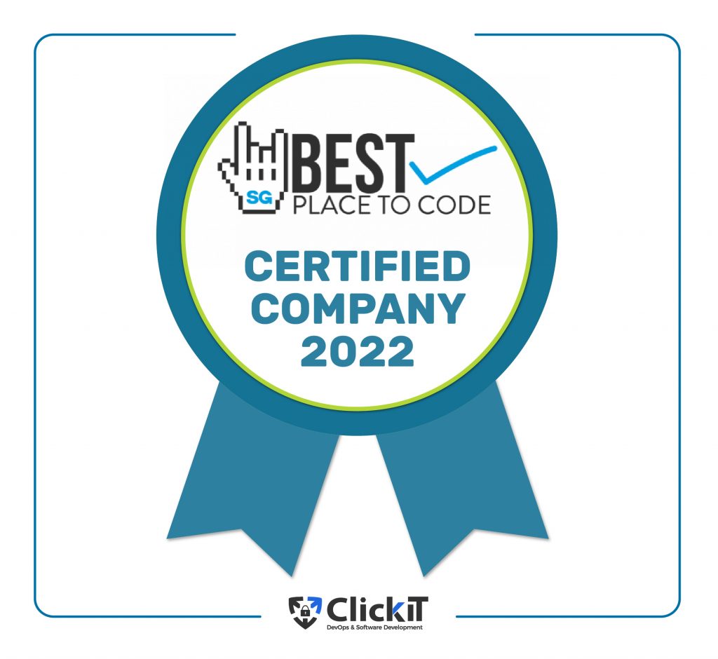 ClickIT badge of the best place to code