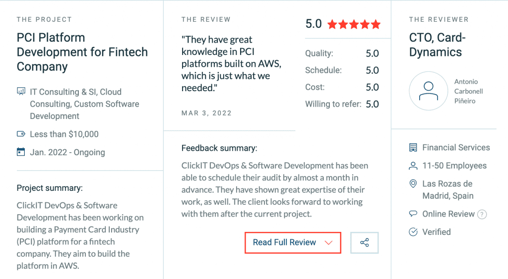 Review clutch of pci on aws