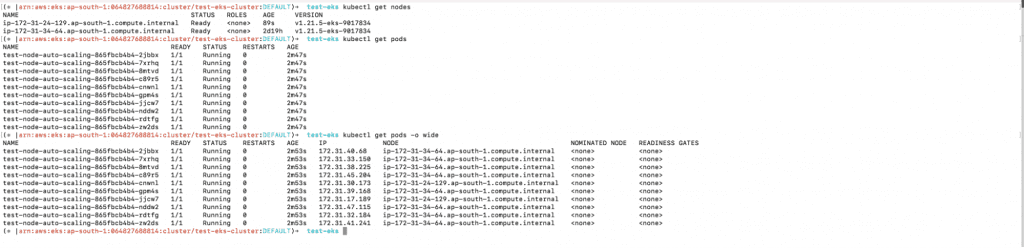 Test the Kubernetes Cluster Autoscaler step 4