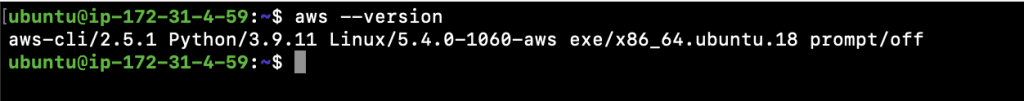 AWS CLI installation instructions
