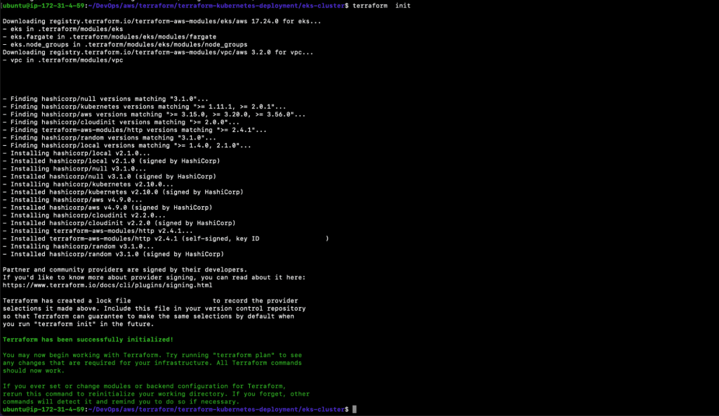 create EKS Cluster using Terraform step 12