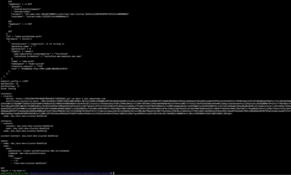 create EKS Cluster using Terraform step 16