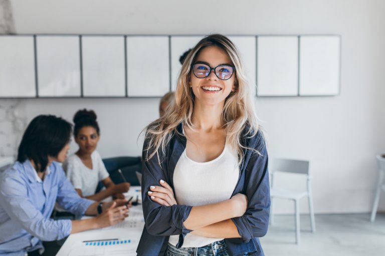 Woman working in the office