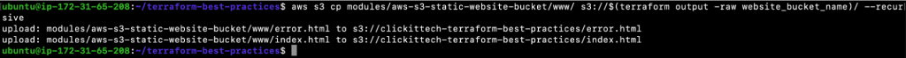 write a module and create S3 Buckets step 3