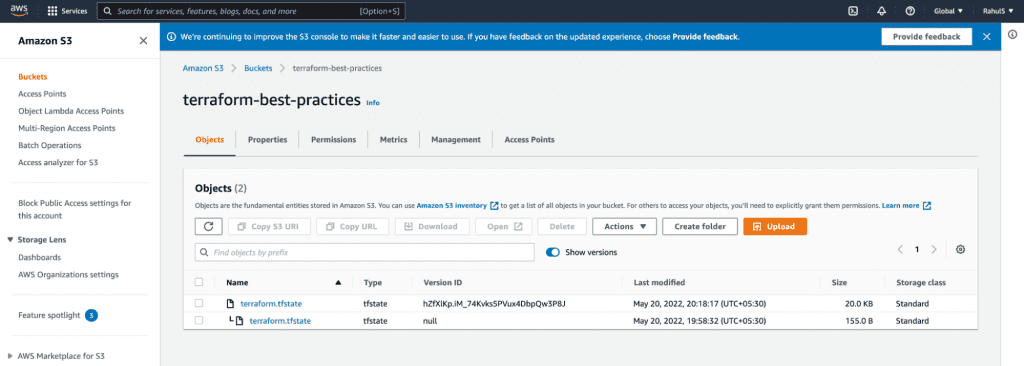 check version - terraform best practices