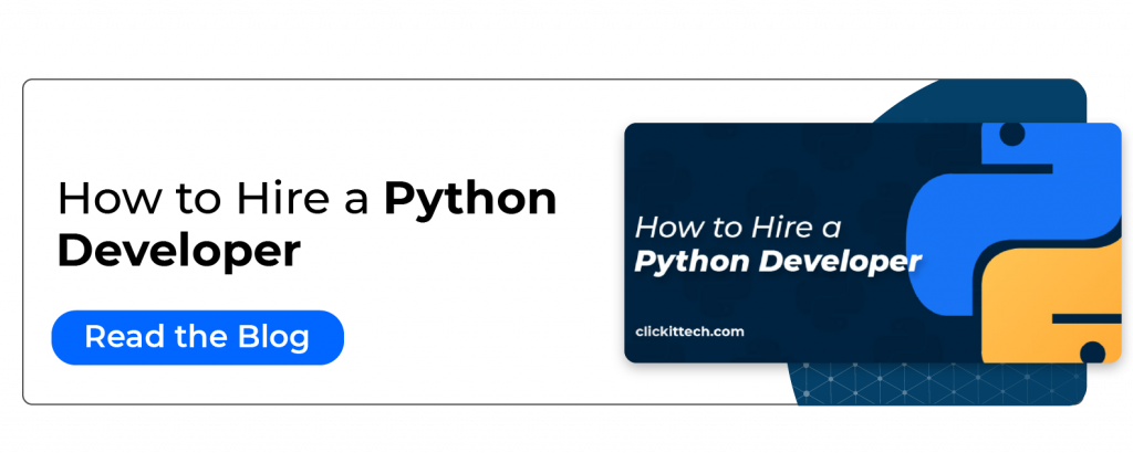 Hire a python developer at ClickIT
