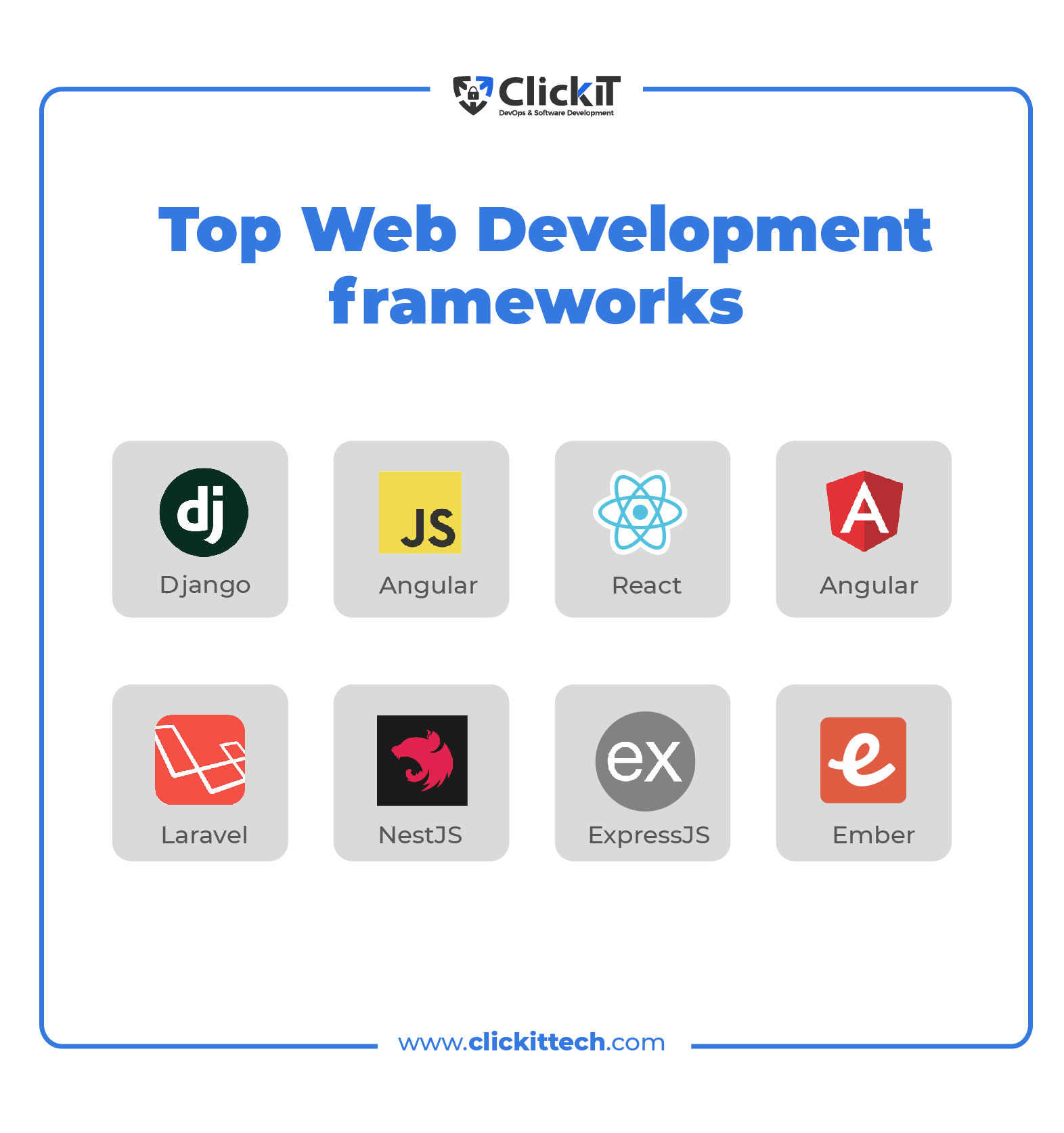 Web Development Frameworks The Top 8 for your Next Project