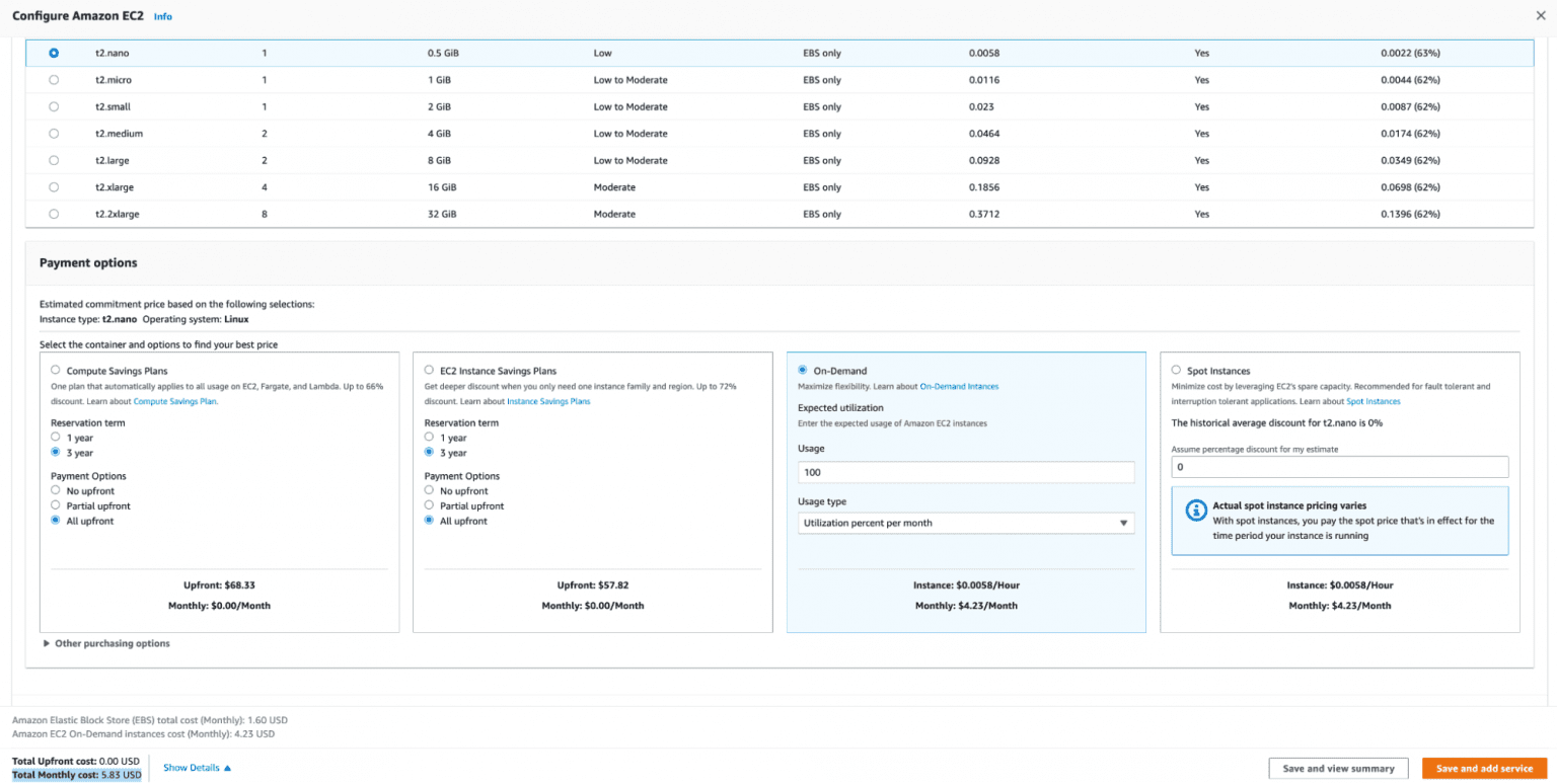 AWS Lambda Pricing for a Serverless Application