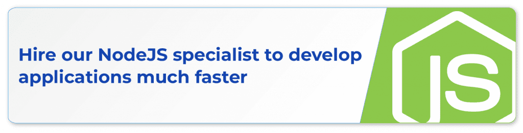 Node.js development applications much faster