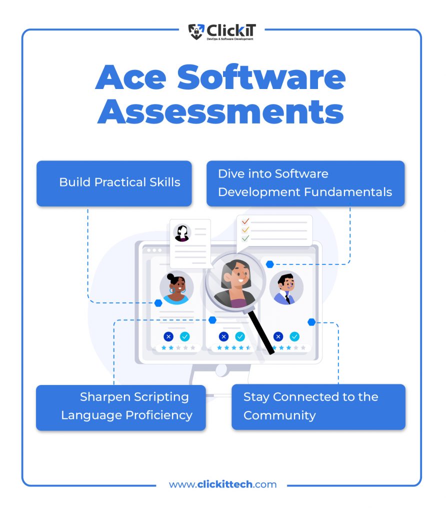 Ace Software Assessments in Virtual Interviews

Dive into Software Development Fundamentals
Build Practical Skills
Sharpen Scripting Language Proficiency
Stay Connected to the Community