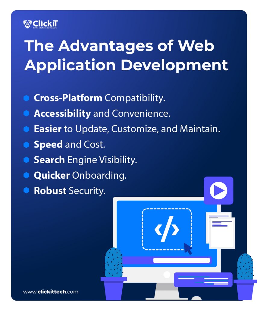 Benefits of web application development