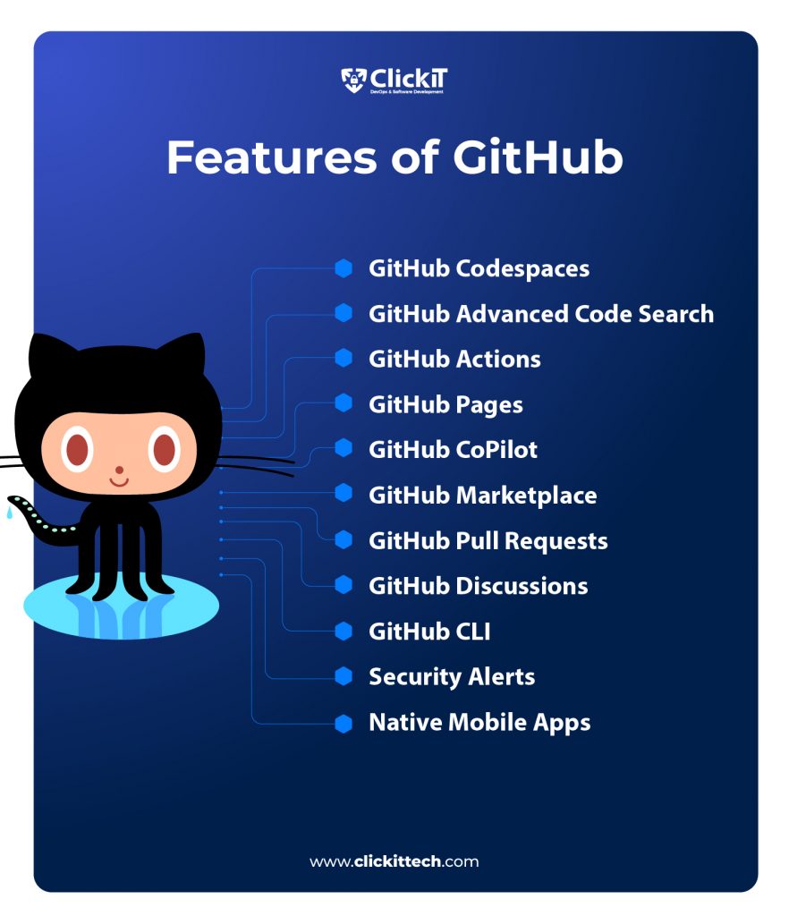 github vs bitbucket: features of github