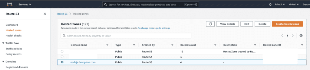 Include the DNS change