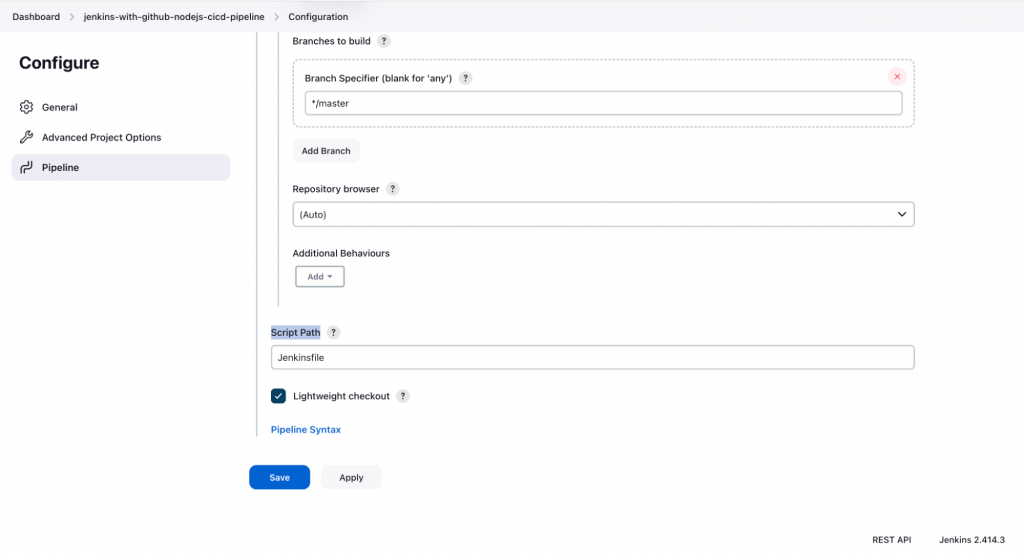 How to integrate Jenkins with GitHub: configure the pages 