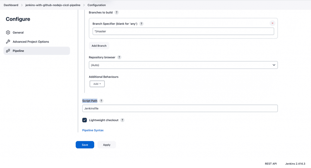 How to integrate Jenkins with GitHub: configure the pages 