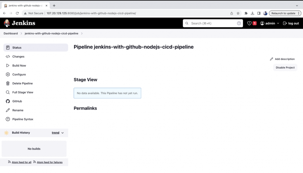  How to integrate Jenkins with GitHub: locate the "Build Now" option in the pipeline