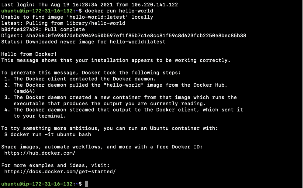 install Docker on Ubuntu 20.04 Server.