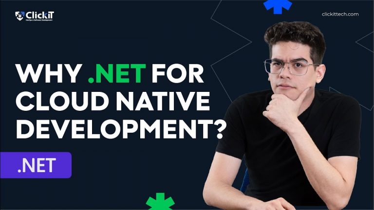 developer with a curios face about explaining why .net for cloud native development