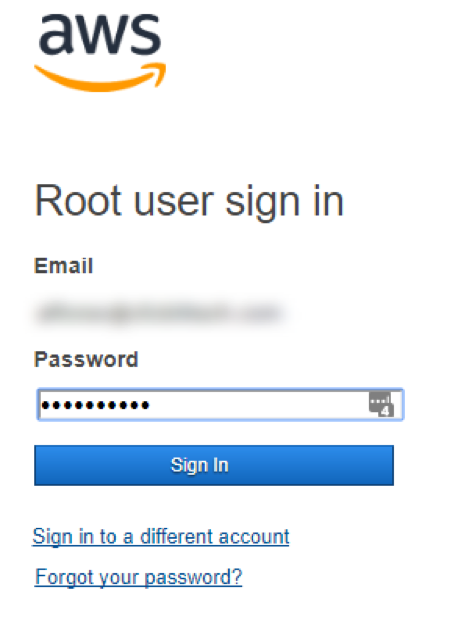 User Sign in AWS