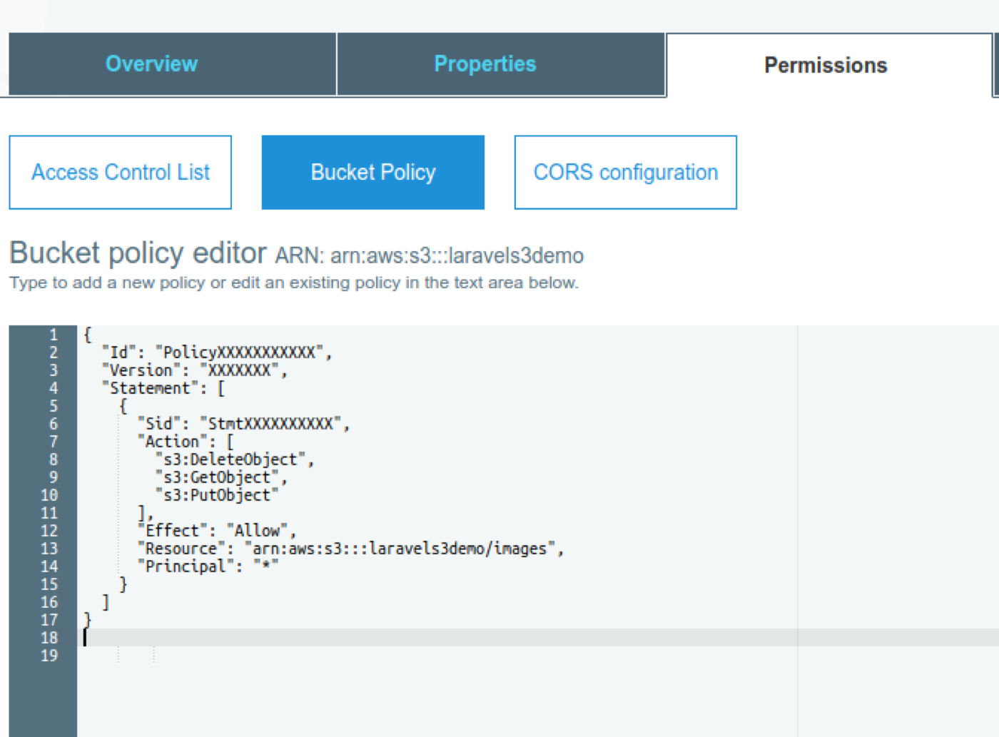 Generating key for s3 bucket for program access