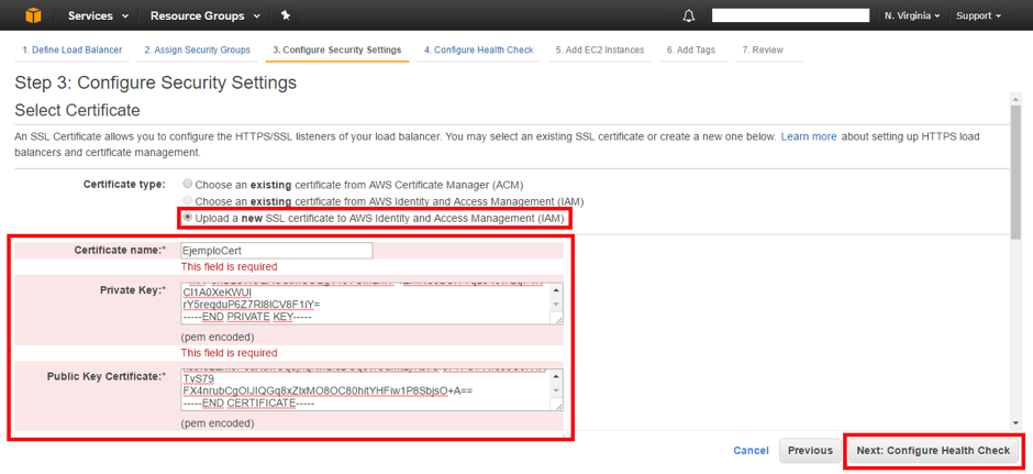 Assign SSL Certificate